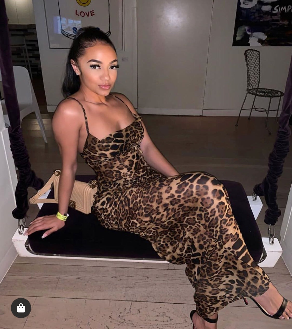 Lux Long Leopard Print Maxi Sheer Dress Lux Long Leopard Print Maxi Sheer Dress